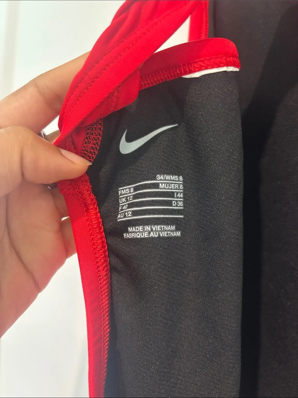Nike Vintage Women’s Red Strapped One-Piece Swimsuit